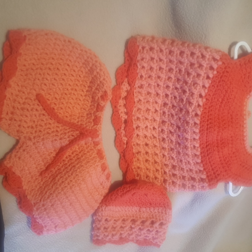 Crochet top and bloomers